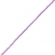 Kralen natuursteen facet geslepen 2mm Light amethyst-pearl shine coating