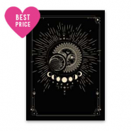 Kaartjes voor sieraden sun & moon Black-yellow