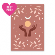 Kaartjes voor sieraden hands & moon Vintage rose