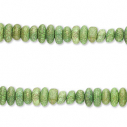 Keramiek kraal pebble-shaped Forest green