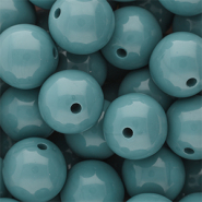 18 mm kralen van DQ acryl shiny Cameo blue 15-4414 TCX