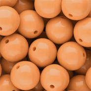 18 mm kralen van DQ acryl shiny Chamois 15-1145 TCX