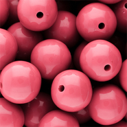 16 mm kralen van DQ acryl shiny Pink lemonade 16-1735 TCX