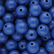 14 mm kralen van DQ acryl shiny Dazzling blue 18-3949 TCX