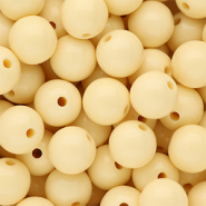 14 mm kralen van DQ acryl shiny Pastel yellow 11-0616 TPG