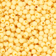 4 mm kralen van DQ acryl shiny Pastel yellow 11-0616 TPG