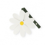 Statement hangers flower White-yellow-dark green