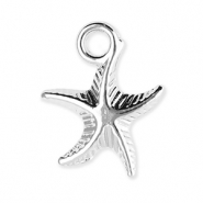 Metaal bedels starfish Silver