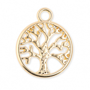 Metaal bedels tree of life Gold
