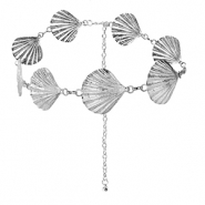 Heupkettingen shells Silver
