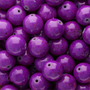 Keramiek kraal 16mm Aubergine purple