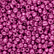 Rocailles 6/0 (4mm) Metallic shine fuchsia pink