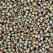 Rocailles 8/0 (3mm) Metallic shine multicolour galaxy