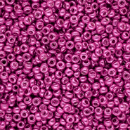 Rocailles 8/0 (3mm) Metallic shine fuchsia pink