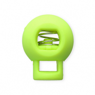 Gekleurde onderdelen koordstopper ball Neon green