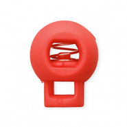 Gekleurde onderdelen koordstopper ball Red