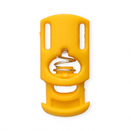 Gekleurde onderdelen koordstopper rectangle Tropical orange