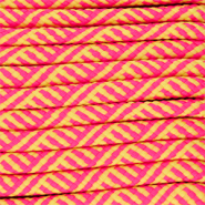 Musthave paracord 6mm Neon pink-yellow