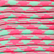 Musthave paracord 6.5mm Hot pink-mint green