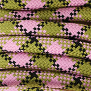 Musthave paracord 8mm Olive green-light pink-black