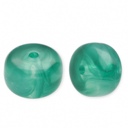 Kralen van acryl disc Green-marble