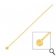 BY31&reg; Benodigdheden van Stainless steel Roestvrij staal (RVS) nietstiften with ball 70mm Gold