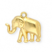 Bedels van Stainless steel Roestvrij staal (RVS) elephant Gold