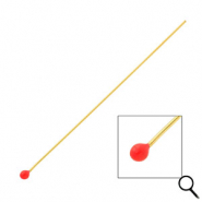 BY31&reg; Benodigdheden van Stainless steel Roestvrij staal (RVS) nietstiften with ball 70mm Gold-red