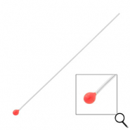 BY31&reg; Benodigdheden van Stainless steel Roestvrij staal (RVS) nietstiften with ball 70mm Silver-red