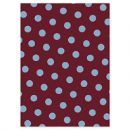 BY31&reg; Kaartjes voor sieraden dots Mahogany red-light blue