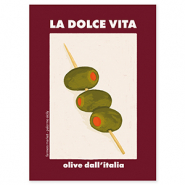 BY31&reg; Kaartjes voor sieraden "La dolce vita" Bordeaux red-off white-olive green-orange