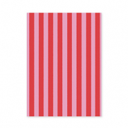 BY31&reg; Kaartjes voor sieraden straight lines Red-pink
