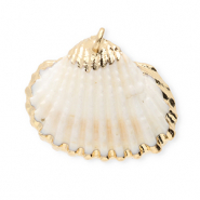 Schelp hanger special scallop White-gold