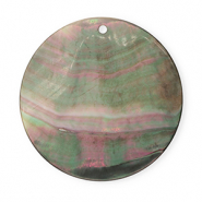 Schelp hanger special round Dark grey