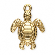Bedels van Stainless steel Roestvrij staal (RVS) turtle Gold