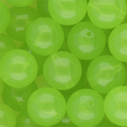 18 mm kralen van DQ&reg; acryl shiny Light green