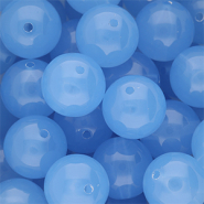 16 mm kralen van DQ&reg; acryl shiny Blue