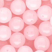 16 mm kralen van DQ&reg; acryl shiny Light pink
