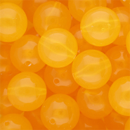 16 mm kralen van DQ&reg; acryl shiny Warm yellow