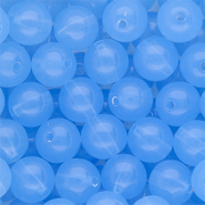 14 mm kralen van DQ&reg; acryl shiny Blue