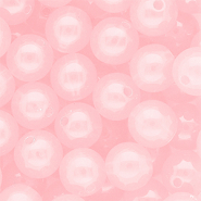 14 mm kralen van DQ&reg; acryl shiny Light pink