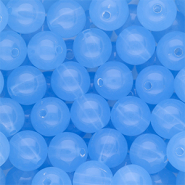 12 mm kralen van DQ&reg; acryl shiny Blue
