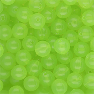 10 mm kralen van DQ&reg; acryl shiny Light green