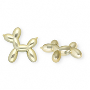 Kralen van acryl shiny balloon&nbsp;dog Gold