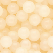 12 mm kralen van DQ&reg; acryl shiny Light peach
