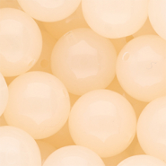 20 mm kralen van DQ&reg; acryl shiny Light peach