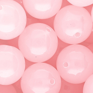 20 mm kralen van DQ&reg; acryl shiny Light pink