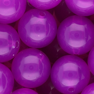 20 mm kralen van DQ&reg; acryl shiny Purple