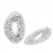 Bedels van Stainless steel Roestvrij staal (RVS) oval Silver