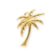 Bedels van Stainless steel Roestvrij staal (RVS) palmtree Gold